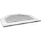 Ekena Millwork Octagonal Top Surface Mount PVC Gable Vent w/ 3-1/2"W x 1"P Standard Frame, 30"W x 24"H GVPOT30X2401SN - alternate 5